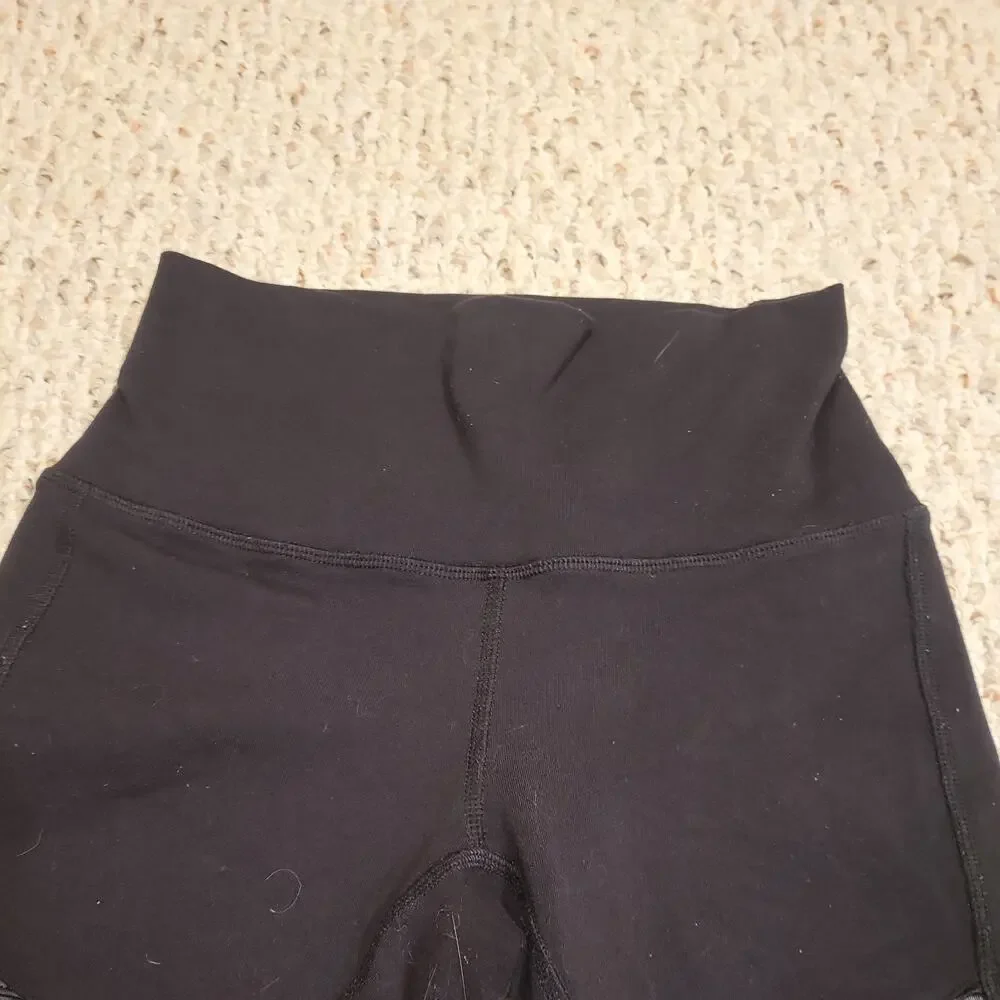 Alo Yoga Women’s High-Waist Mesh Black Moto Leggings Active Yoga Gym Size XS